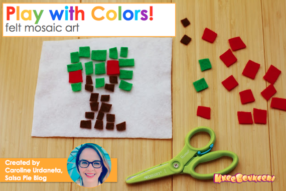 Play with Colors! Felt Mosaic Art - KneeBouncers Play with Colors! Felt Mosaic Art - KneeBouncers